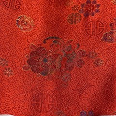 SILK Orange, FABRIC 6 Yards x 22 Inches Wide or 216 Inches x 22 Inches Wide