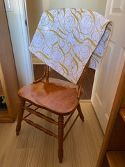 RICHLOOM FABRIC 2015~Large Fancy Cursive Letters~SWIRLS~Small Written~UPHOLSTERY
