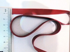 Latex Rubber Strapping / Strip, 0.80mm Thick, 10mm /3/8Inch Wide, Red