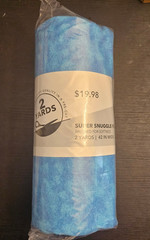 PRE-CUT FLANNEL 2 YARDS 42″ WIDE JOANN’S 100% COTTON Powder Blue Tie Dye Soft