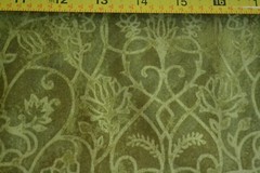 By 1/2 Yd, Olive Floral on Dark-Olive Quilt Cotton, P&B/Persia/683-G, B999