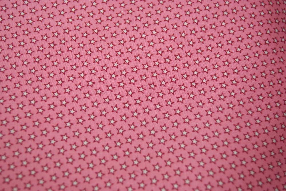 1 Yd Aunt Grace Judie Rothermel Marcus Bros Pink Stars Quilt Top Fabric