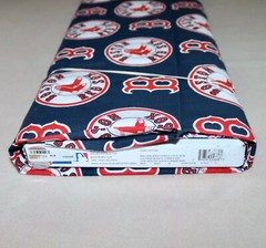 Boston Red Sox ~ Logo Pattern MLB Cotton Fabric 1/4 Yard 9” X 56”