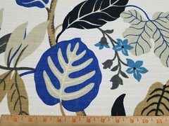 Meridia in Perri BTY 54″ Wide P Kaufmann 100% Cotton Nomad Blue Leaf