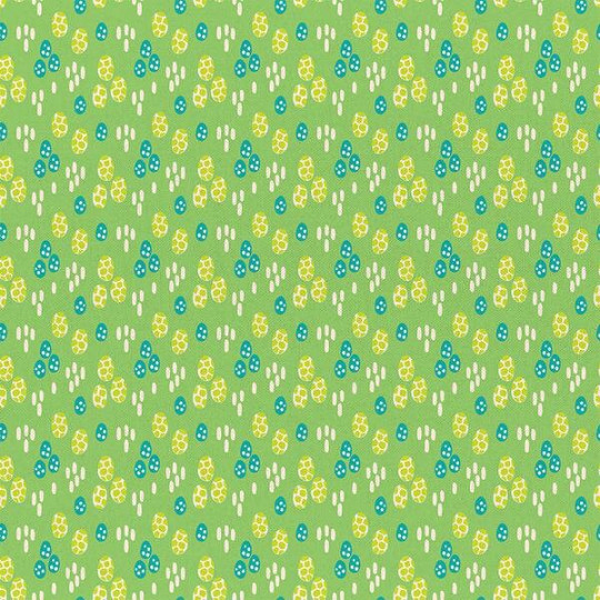 Dinosaur Stories – Dino Eggs Green – Paintbrush Studio Cotton Fabrics