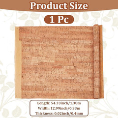 1.51 Yards 12.99 Inch Burlywood Color Synthetic Cork Leather Fabrics by the Yard