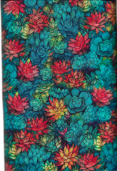100% cotton floral fabric “succulents” by Quilting Treasures