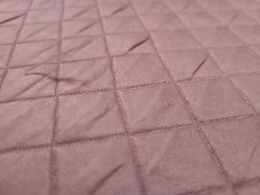 Covington MILO BLUSH Pink Diamond Quilted Designer Drapery Uph Fabric