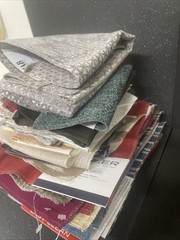 Fabric Samples Square Jab, Kufri, Carlucci Lot of 70 PC Multi Color Design