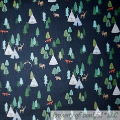 BonEful FABRIC FQ Cotton Quilt VTG Black Pink Antique Sewing Machine Bobbin Girl