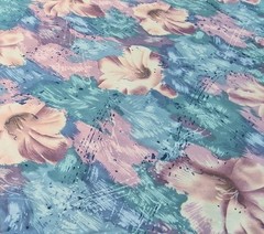 Stanley King Studio Fabric Pastel Floral Dupont Teflon Cotton 55″ By The Yard