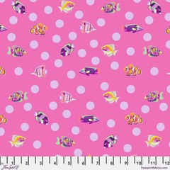 Fat Quarter Free Spirit Tula Pink “Floral Reef” School Crossing Delphine Cotton