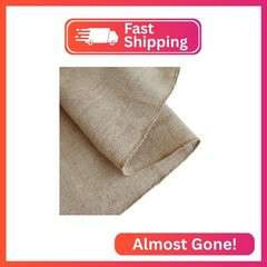 Shatex Natural Burlap Roll,12inch x 30ft High Density Burlap Fabric for Craft Pr