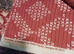 Barn Red Pocantico Handprint 54″ wide Fabric by Sister Parish 4 Yards