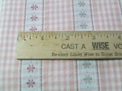 Woven checked and stripe fabric…21″ x 100″