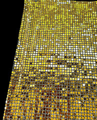 Broadway Theatre remnant Silver Black Lame’ with Thousands of Sequences 72 X 36″