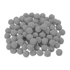 Pom Felt Balls Fabric 1cm 10mm Light Gray for Crafts Project DIY 100 Pcs