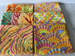 KaffeFasset Collective. 6 Fat Quarters in yellows. All fabrics are OOP.