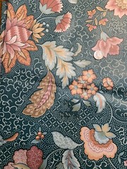 2 Yd Stanley King Studio Teflon Finish designer Cotton Upholstery fabric