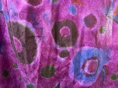 Multicolor of Purple Floral Print Fabric Sold by the Yard 44″ wide