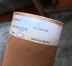 Sheer Crushed Gold Rust Polyester Sewing Fabric 15 Yards 56.5″ Wide