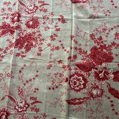 Pottery Barn Fabric 5yds X 54”Toile Linen Cotton Martine French Country Bedding