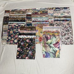 Large Upholstery Fabric Sample Lot 254 Pc Floral Designer Swatches Craft Quilt