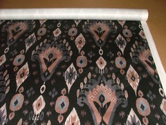 1.5m iLiv Kasbah Anthracite Ikat Soft Velvet Fabric Cushion Curtain Upholstery
