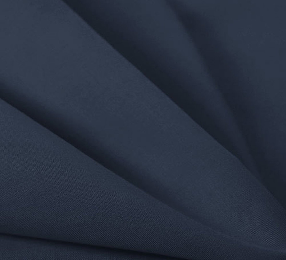 Cotton Polyester Broadcloth Fabric Apparel Navy Poly Cotton solid Yard 60″ wide