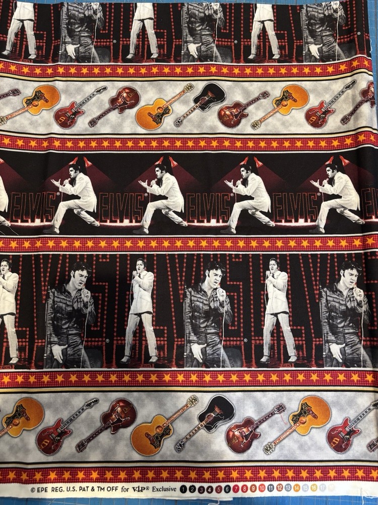 Elvis Cotton Fabric 1.5 Yards VIP EXCLUSIVE