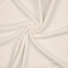 Stretch Cotton Terry Towelling Fabric Material – ECRU