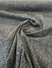 Blue Teal Tweed Upholstery PK Pike Place Texture Deep Sea Fabric By The Yard