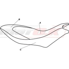 SEAT COVER Aprilia Dorsoduro 750/1200 (’08-’20) MotOK Waterprf w/ Embroideries