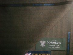 DORMEUIL 95%WOOL+5SHMERE SUITING FABRIC “CASHMERE TOWNTX”MADE IN ENGLAND-3.4m