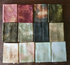 Lot of 80 Fat Quarters, Cotton Quilt, Fossil Fern by Benartex Colorway, UNUSED