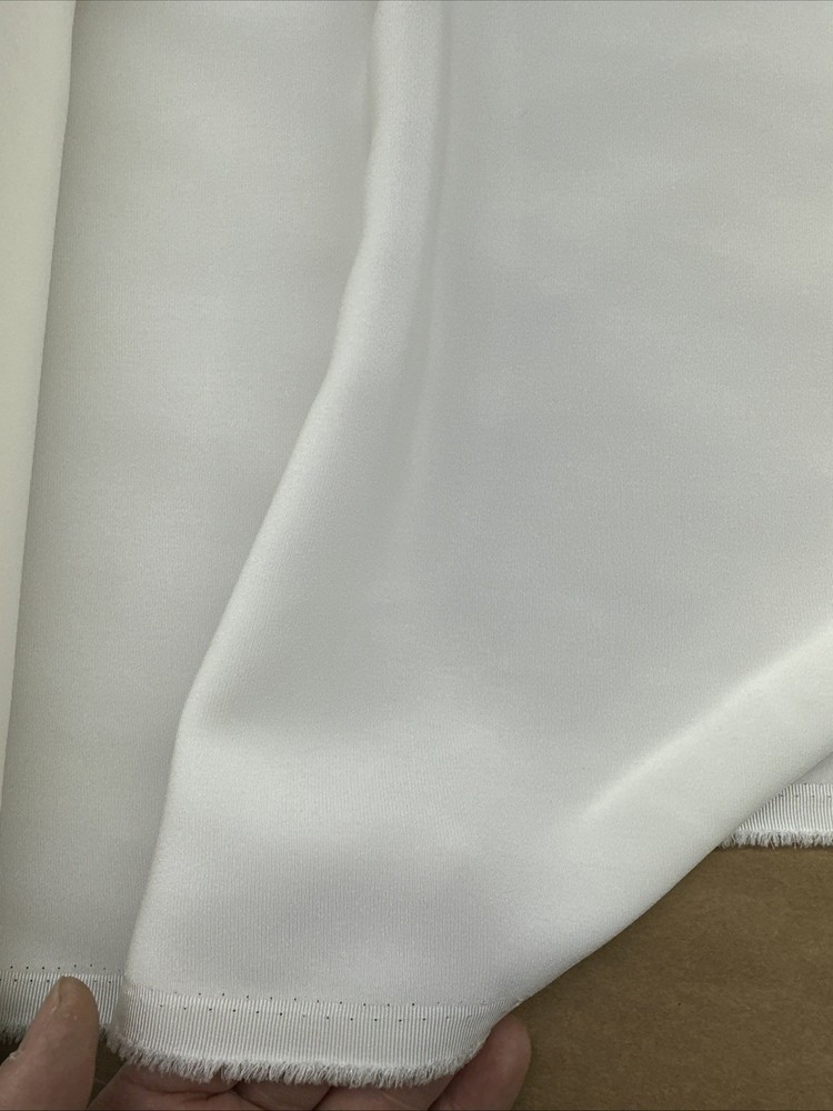 Japanese Triacetate Satin/ Dull Face Heavy Crepe /56” W/ Ivory