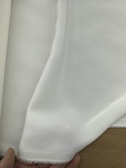 Japanese Triacetate Satin/ Dull Face Heavy Crepe /56” W/ Ivory