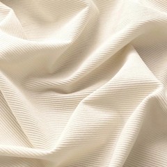 1 Yard Corduroy Fabric, 60″ Wide Cream White Sofa Fabric, Breathable Apparel Fab