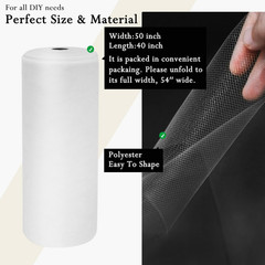 White Tulle Fabric 54 Inch X 40 Yards Tulle Roll | Sheer Tulle Fabric Bolt for W