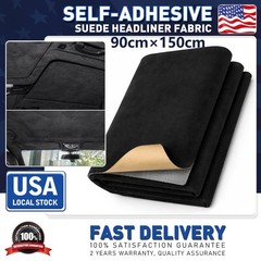 35″×60″ Black Suede Headliner Fabric Material Automotive/Home Replace/Repair/DIY