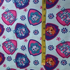 Paw Patrol Skye Pup Power Blue Character Cotton Fabric 44″ By The Yard