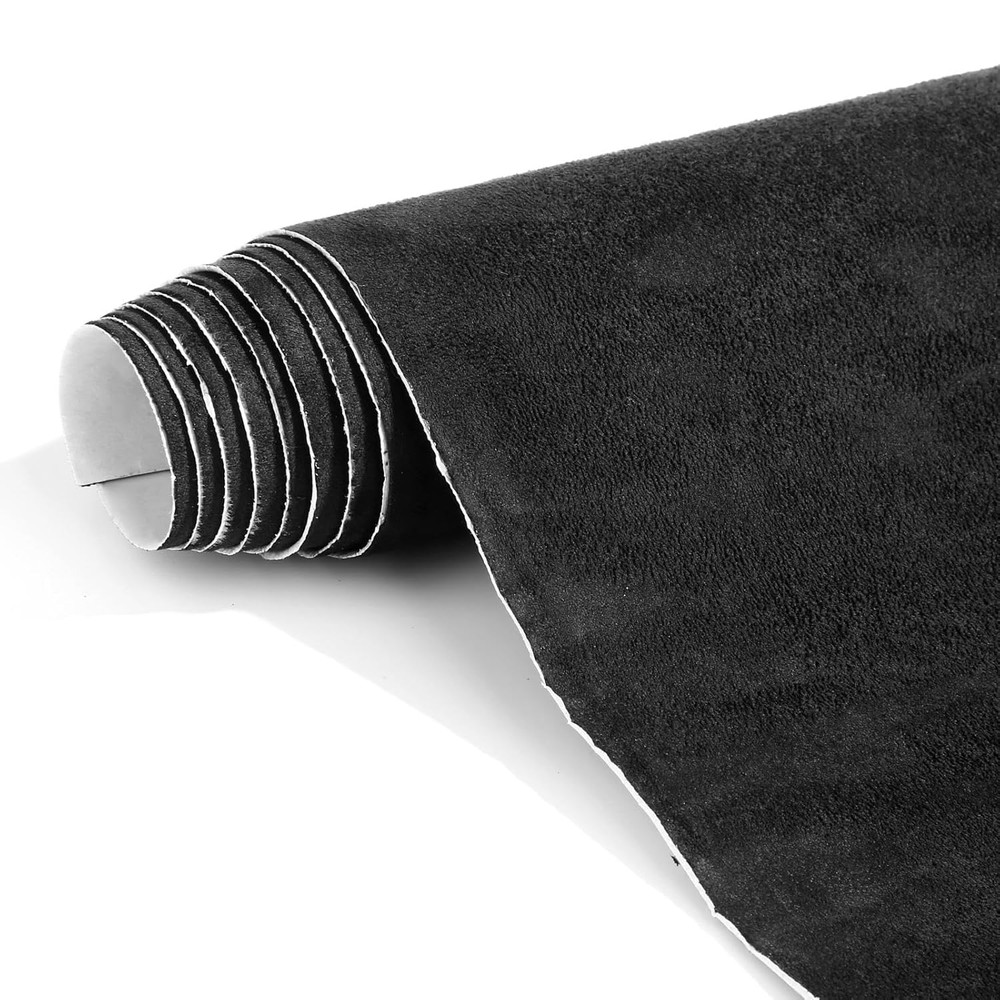 Self Adhesive Black Suede Wrap 17×70 Dash Headliner Fabric