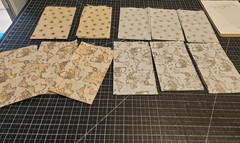 11 Fat Quarters Nautical Maps Compass Sea Ocean 100% Cotton Bundle cream blue