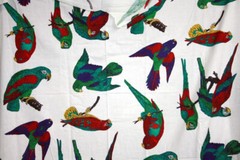 LARGE, INDIVIDUAL PARROTS, PERRFECT FOR APPLIQUE – 100% COTTON FABRIC