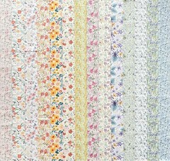 2.5 Inch Jelly Roll Fabric Strips Assorted Bundle,100% Cotton Precut Floral F…