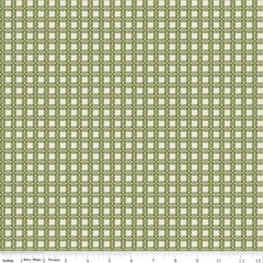 RILEY BLAKE – Baked With Love by Lori Holt – Tablecloth – Olive 1/4yd