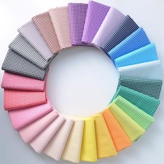 145cm Wide 4mm Cotton Gingham Check Fabric Dress Quilting Curtain Craft