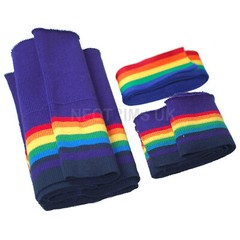 Knit Rib Cuff Waistband & Tape, Rainbow Colors, Knitted Trimming Bomber Neotrims