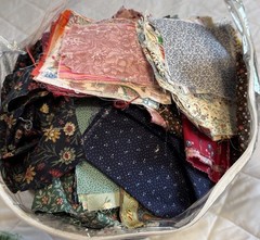9lbs Cut Quilting Calico Fabric in Various Colors and Size Pcs