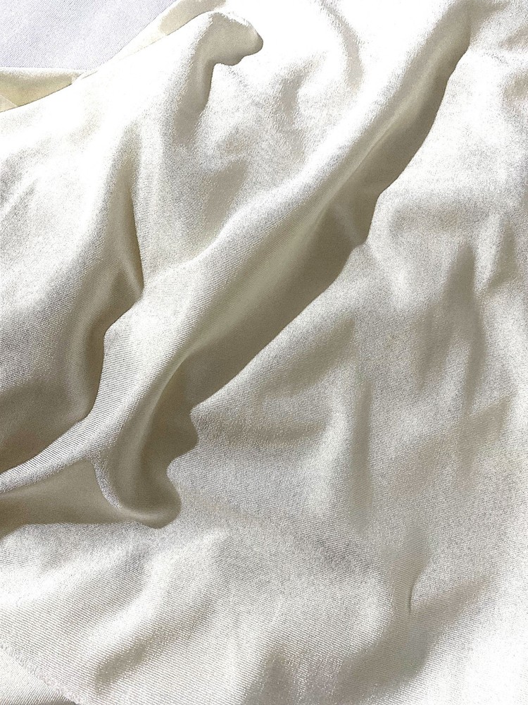 Solid white lycra polyester fabric-4 way stretch-shiny finish 36″ x 58″